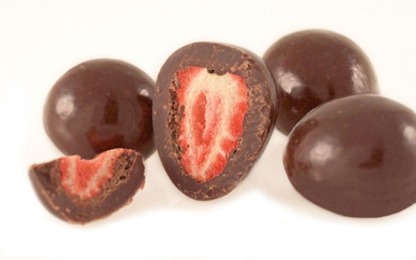 Dark Chocolate covered freeze dried Strawberries