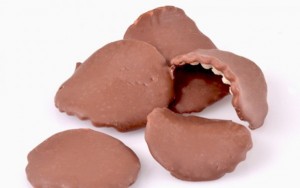 Chocolate covered potato chips