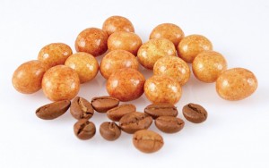 Cappuccino Kicks - Whole roasted coffee beans coated in mix of milk and white chocolate.